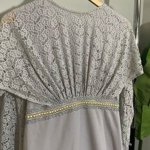 SHEIN cape gown dress